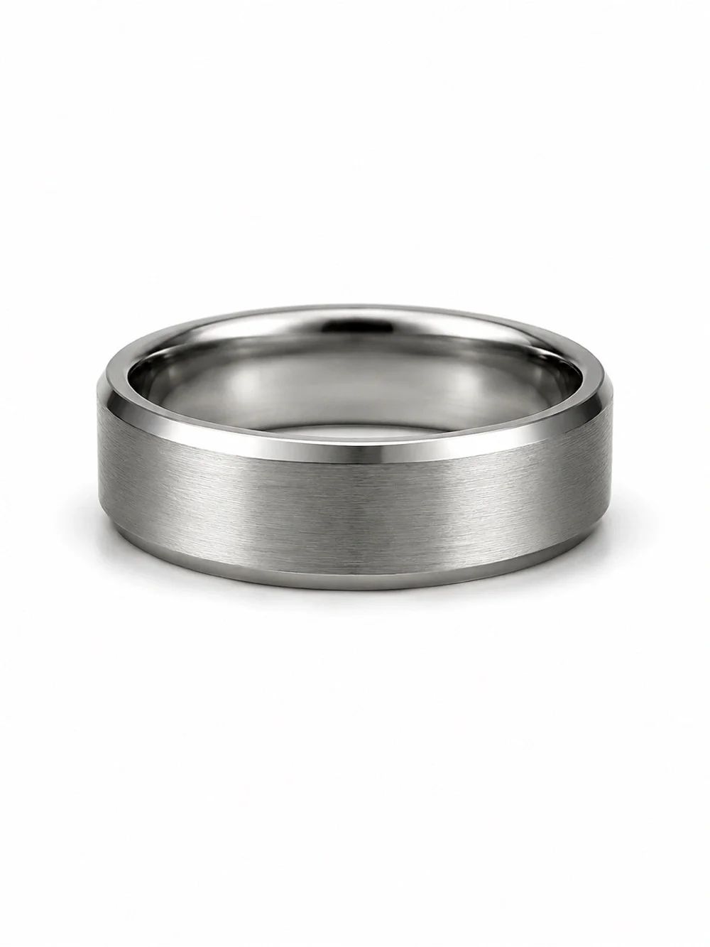 Brushed Stainless Steel Band - Silver tone